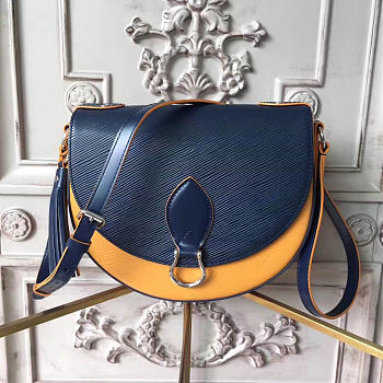 Fancybags louis vuitton original epi leather saint cloud bag m54155 blue