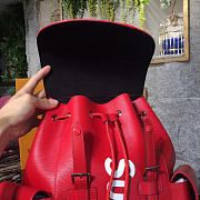 Fancybags Louis Vuitton Supreme backpack M41709 Red water ripple backpack - 4