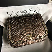 Fancybags Chanel Snake Leather Flap Shoulder Bag Gold A98774 VS00548 - 3