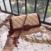 Fancybags Chanel Lambskin Mini Chain Purse Beige A81024 VS01851 - 2