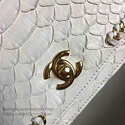 Fancybags Chanel Snake Leather Flap Shoulder Bag White A98774 VS02816 - 3