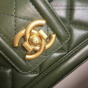Fancybags Chanel Quilted Lambskin Flap Bag Green A91365 VS06525 - 4
