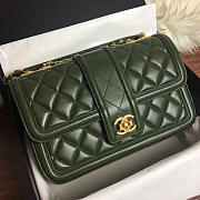 Fancybags Chanel Quilted Lambskin Flap Bag Green A91365 VS06525 - 3