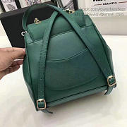 Fancybags Chanel Grained Calfskin Backpack Green A93748 VS03992 - 5