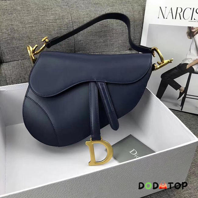 Fancybags Dior Saddle Bag Original Leather blue M0446 - 1