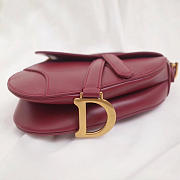 Fancybags Dior Saddle Bag Original Leather rose red M0446 - 6
