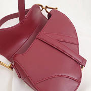Fancybags Dior Saddle Bag Original Leather rose red M0446 - 5