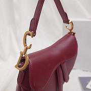 Fancybags Dior Saddle Bag Original Leather rose red M0446 - 4