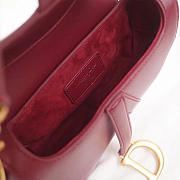 Fancybags Dior Saddle Bag Original Leather rose red M0446 - 3