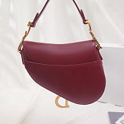 Fancybags Dior Saddle Bag Original Leather rose red M0446 - 2