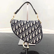 Fancybags Dior Mini Saddle Bag in Blue Canvas M0446 - 3