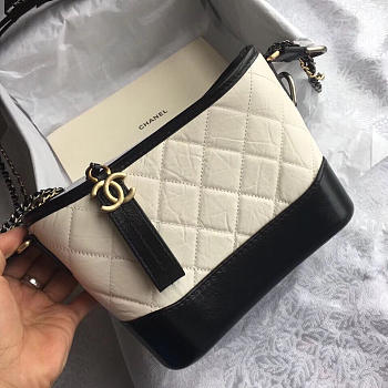 Fancybags Chanel Gabrielle White spell black