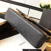Chanel 1112 Classic Handbag Grained Calfskin Caviar Black Gold - 4