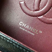  Chanel 1112 Classic Handbag Grained Calfskin Caviar Black Silver - 4