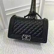 Chanel Black Quilted Caviar Medium Boy Bag A92193 - 1