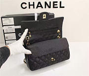 Chanel 1112 Caviar calfskin Double Flap Bag With Gold/Silver Hardware 25cm Black - 4