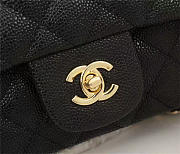 Chanel 1112 Caviar calfskin Double Flap Bag With Gold/Silver Hardware 25cm Black - 6
