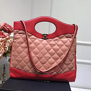 Chanel original calfskin 31 large shopping bag A57977 red&pink - 1