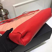 Chanel original calfskin 31 large shopping bag A57977 red&pink - 2