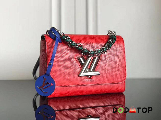 louis vuitton original epi leather twist mm M52504 red - 1