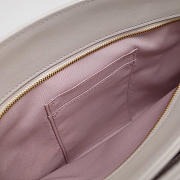 GG original calfskin arli large top handle bag 550130 white - 5