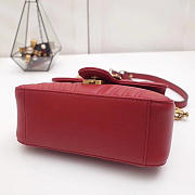 GG marmont original calfskin mini top handle bag 547260 red - 5