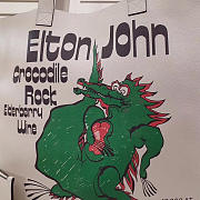 GG original calfskin elton john large tote bag 519335 white - 4