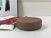 GG marmont original calfskin mini round shoulder bag 550154 nude - 4