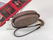 GG marmont original calfskin mini round shoulder bag 550154 nude - 5