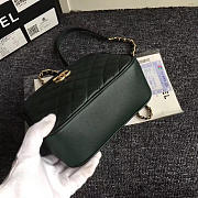  CC original calfskin small vanity case A57905 green - 3
