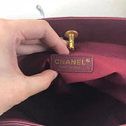  CC original calfskin grosgrain hobo handbag A57576 bordeaux - 6