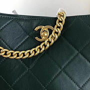  CC original calfskin grosgrain hobo handbag A57576 blackish green - 2