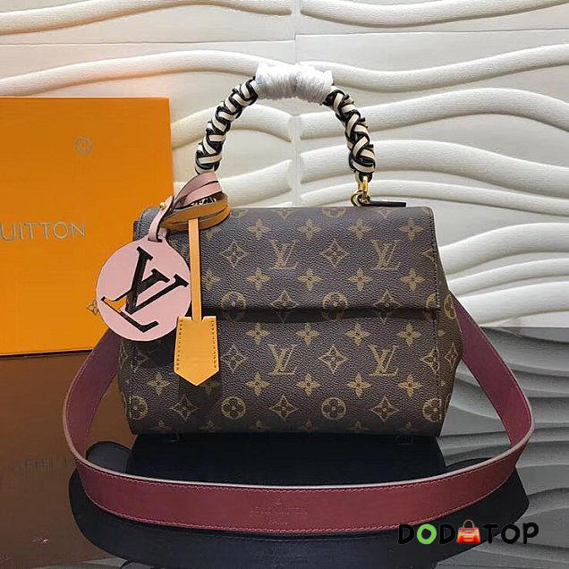 louis vuitton original monogram cluny BB M43982 burgundy - 1