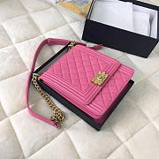CC original grained calfskin boy handbag AS0130 pink - 4