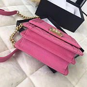 CC original grained calfskin boy handbag AS0130 pink - 6