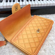 CC original grained calfskin flap bag AS0062 orange - 5