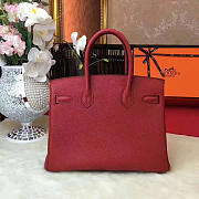 Hermes original togo leather birkin 35 bag H35-1 wine - 6