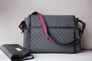 GG original canvas supreme diaper bag 495909 grey - 5