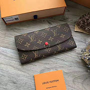 Louis Vuitton monogram canvas emilie wallet M62011 red - 1