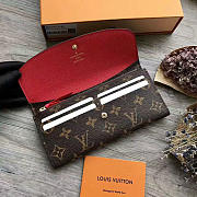 Louis Vuitton monogram canvas emilie wallet M62011 red - 5