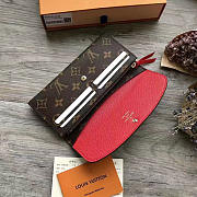 Louis Vuitton monogram canvas emilie wallet M62011 red - 4