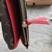Louis Vuitton monogram canvas emilie wallet M62011 red - 3