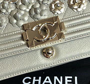CC original embroidered lambskin boy handbag A67086 light gold - 6