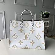 louis vuitton original monogram coated canvas onthego tote bag M44571  - 1