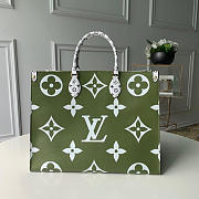 louis vuitton original monogram coated canvas onthego tote bag M44571  - 4