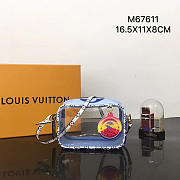 Louis vuitton monogram canvas beach pouch M67610 blue - 1