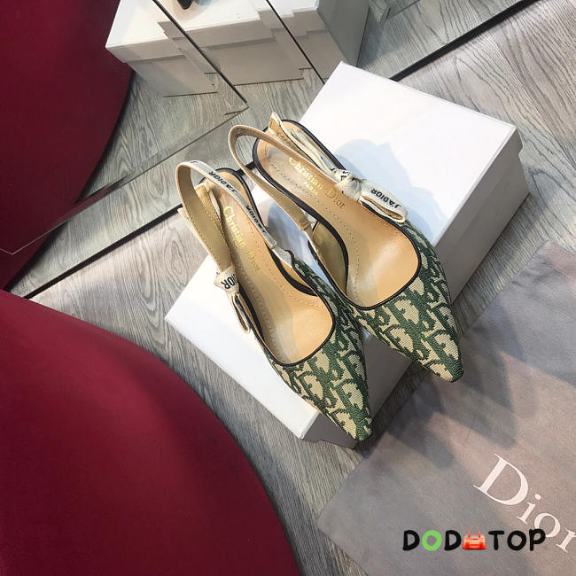 Dior Green mid heel 6.5cm - 1