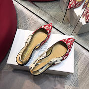 Dior Red Flat shoes 1cm - 5