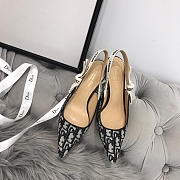 Dior black middle heel 6.5cm - 2