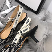 Dior black middle heel 6.5cm - 4